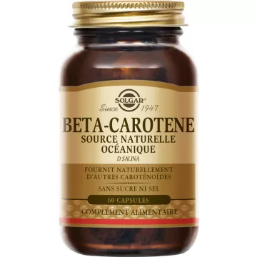 Solgar Béta-Carotène Source Naturelle Océanique 60 capsules