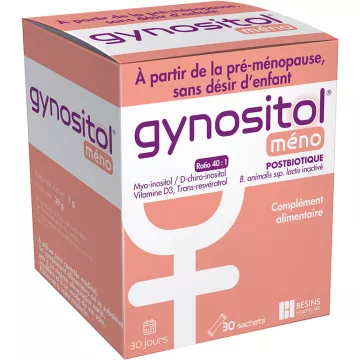 Gynositol Méno PostBiotique Pré-Ménopause & Ménopause 30 Sachets