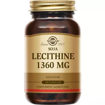 Solgar Ongebleekte Lecithine 1360 mg 100 Capsules