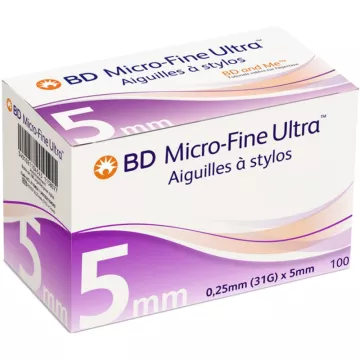 BD MICRO-FINE ULTRA KNOP 5MM BOX 100