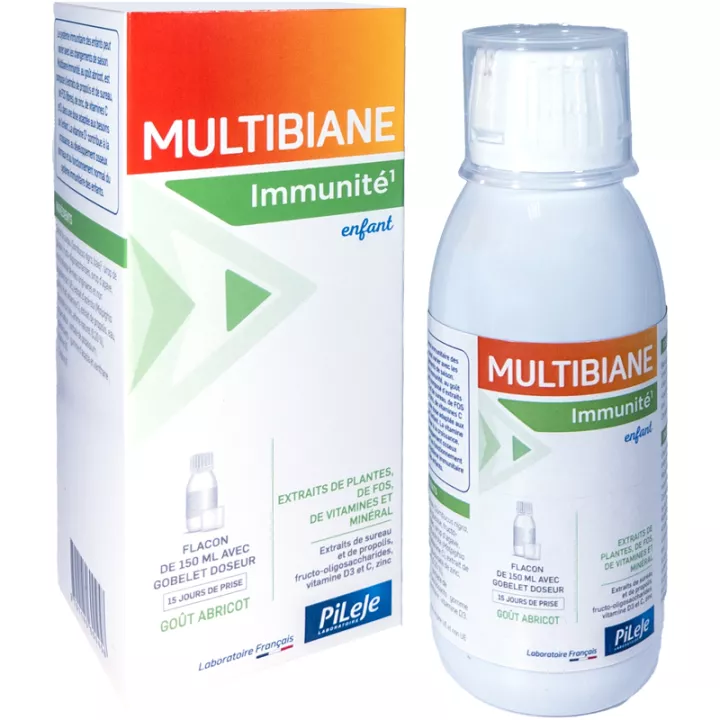 Pileje MultiBiane Immuniteitssiroop voor kinderen 150 ml