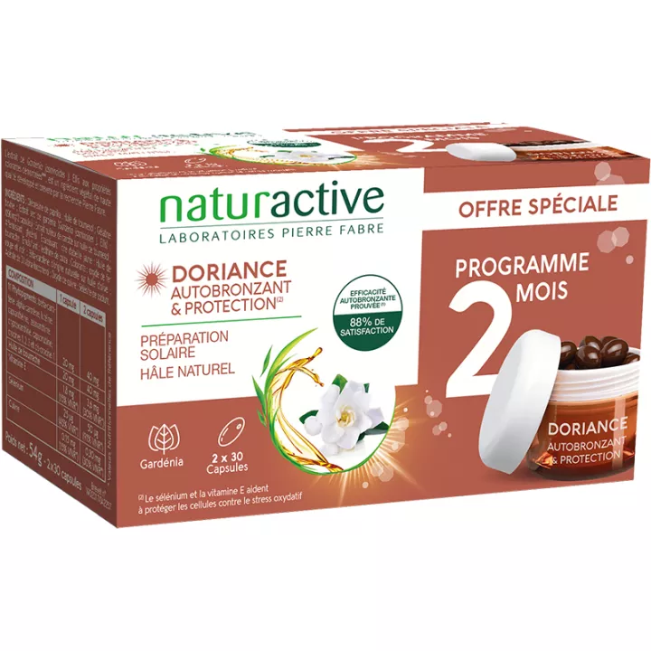 Cápsulas Naturactive Doriance Autobronzeador e Proteção