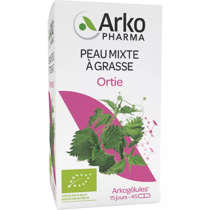 Arkogélules Ortie Peau Saine Bio 45 capsules