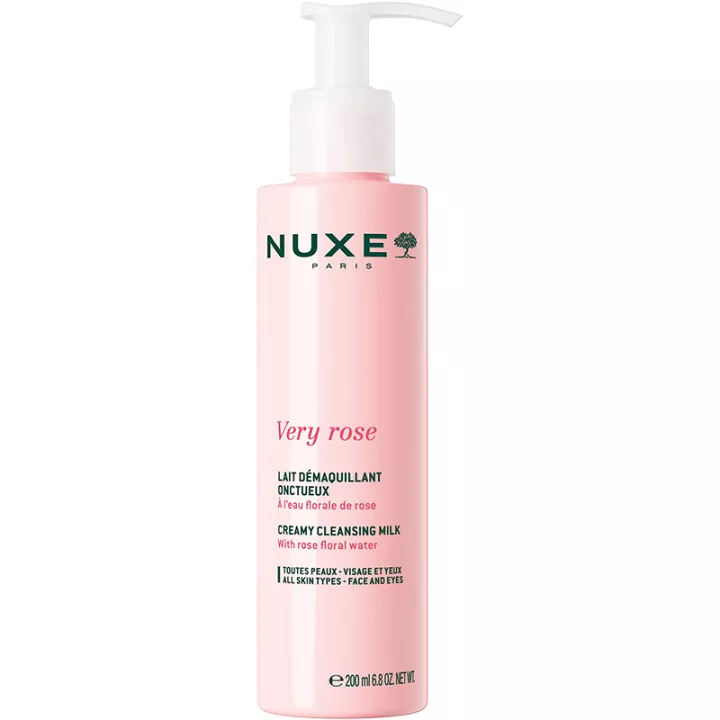 Nuxe Very Rose Lait Démaquillant Onctueux Visage & Yeux 200 ml