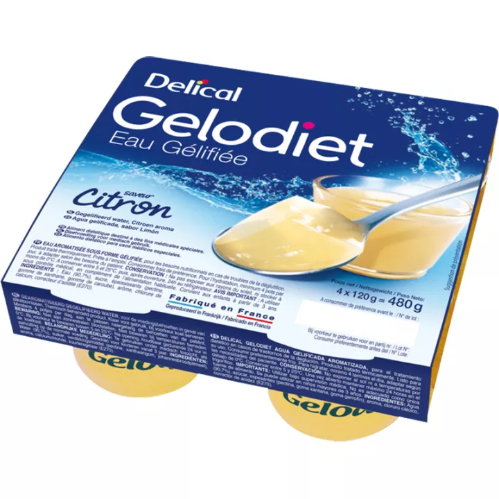 Gelodiet Aromatisiertes Gelierwasser 4x120g