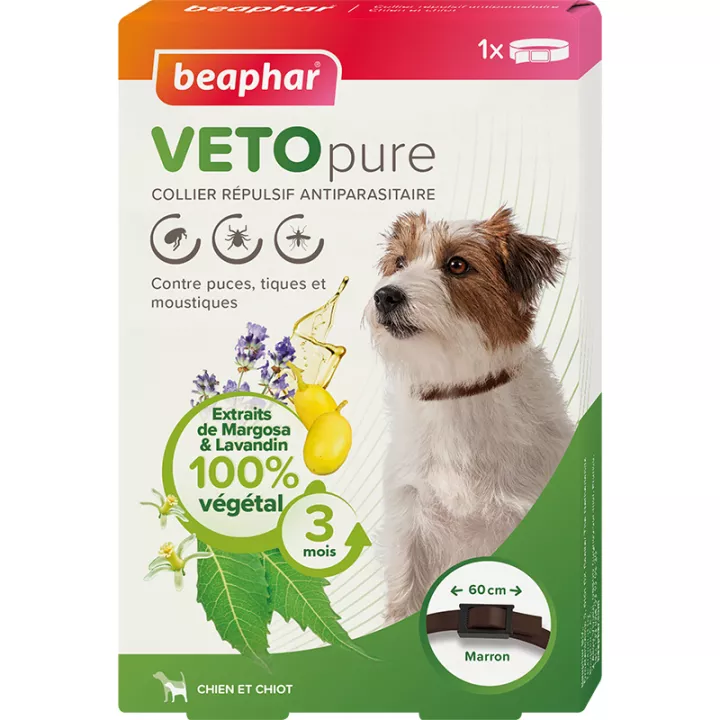 Beaphar Vetopure Collar repelente de plagas para perros y cachorros