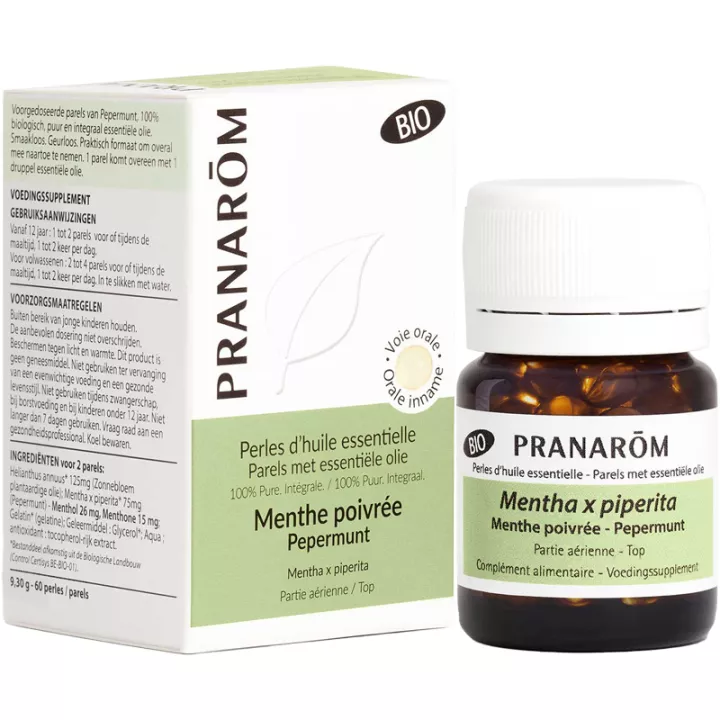 Pranarom Perle d'Huile essentielle Bio Menthe Poivrée