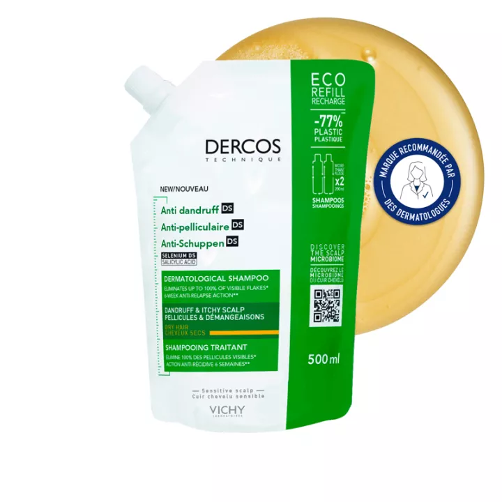 Dercos Anti-Dandruff DS Dry Hair Treatment Shampoo