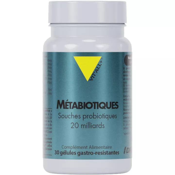 Vitall+ Métabiotiques Probiotiques 30 gélules