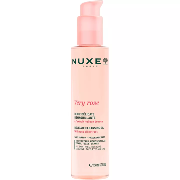 Nuxe Very Rose Delikates Reinigungsöl Gesicht Augen & Lippen 150 ml