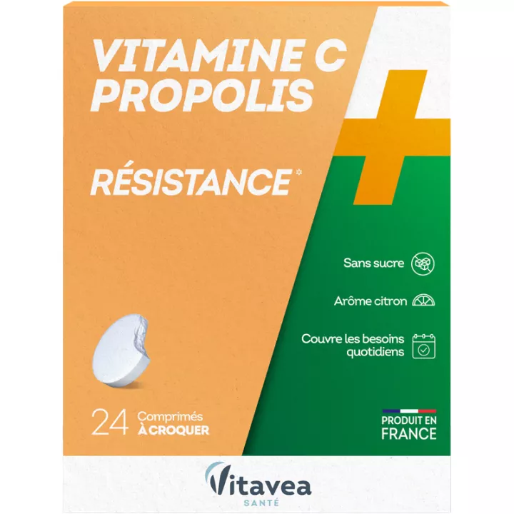 Vitavea Vitamine C Propolis Résistance 24 comprimés