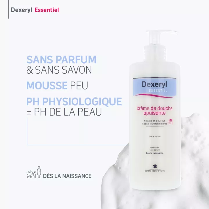 Dexeryl Essentiel Soothing Shower Cream 500ml
