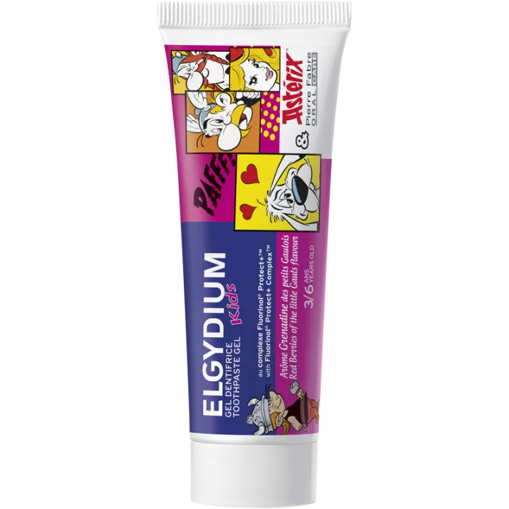 Elgydium Kids Astérix Gel Dentifrice Grenadine 50 ml