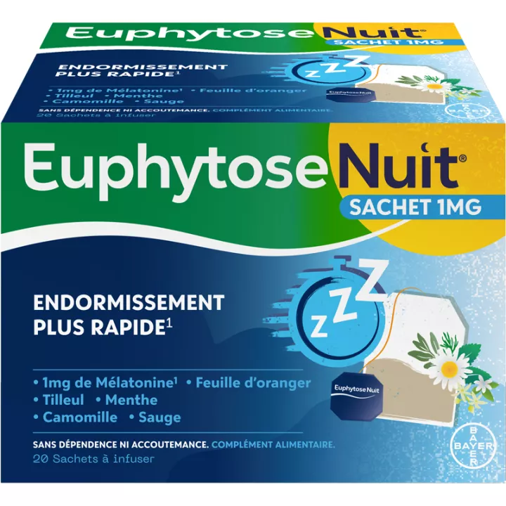 Euphytose Night Herbal Tea 20 Sleep Infusions