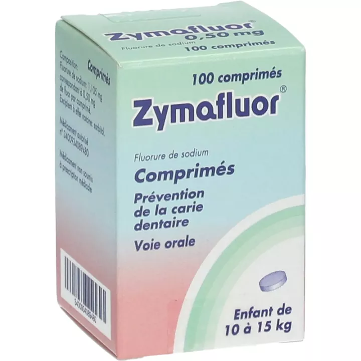 Zymafluor 0.50 mg - bottle of 100 tablets