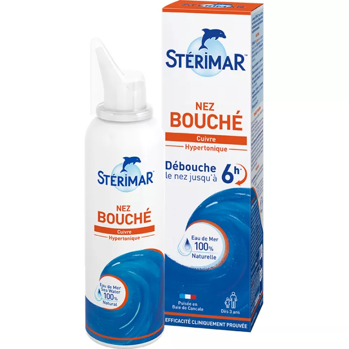 Sterimar Naso Bloccato Rame Soluzione Ipertonica 100 ml