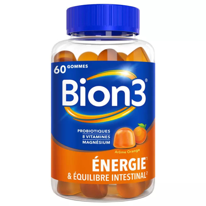 BION 3 Energiekaugummis Orangenaroma x60