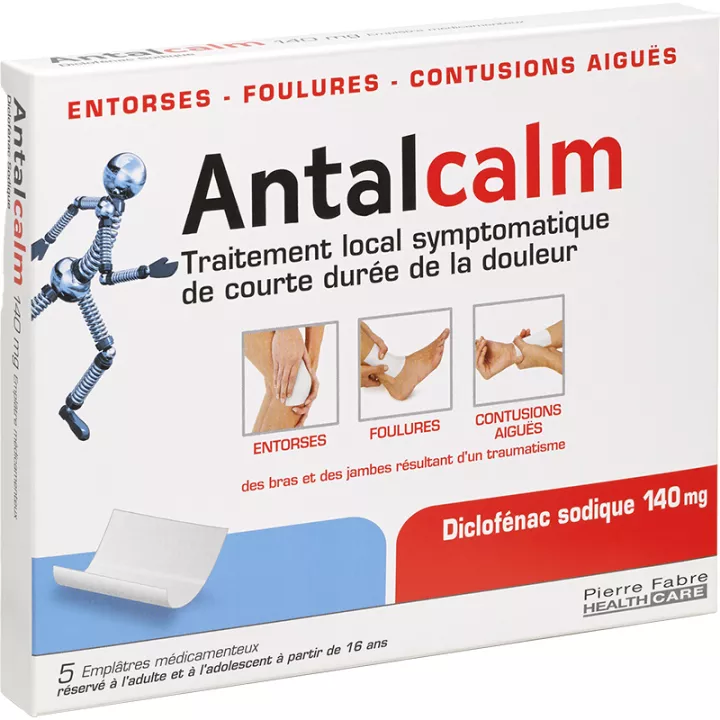 140 mg de sodio ANTALCALM DICLOFENAC 5 yesos DROGAS