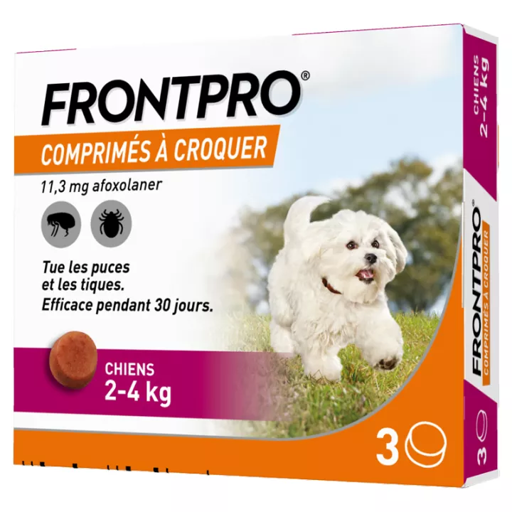 ФРОНТПРО Афоксоланер 11 мг для собак 2-4кг