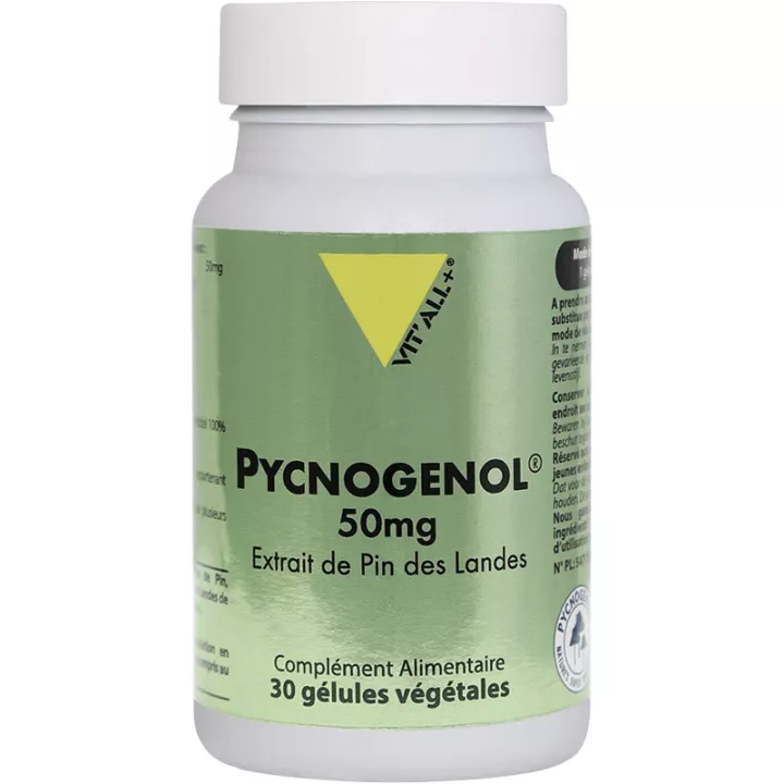 Vitall+ Pycnogenol 50 mg 30 vegetarische Kapseln