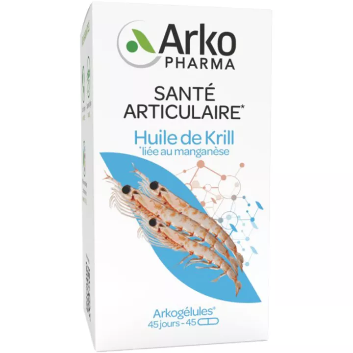 Arkogélules Huile de Krill Manganèse Confort Articulaire 45 gélules