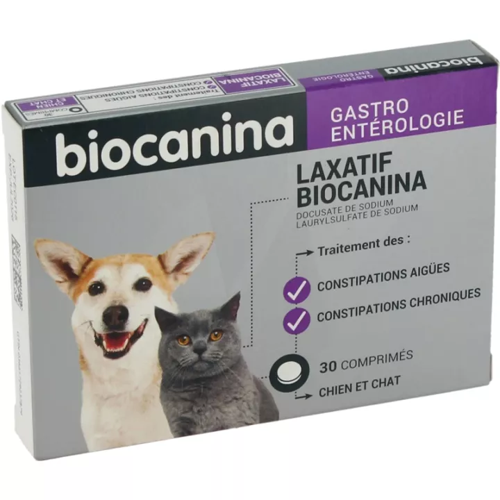 Biocanina Laxeermiddel Hond en Kat 30 tabletten