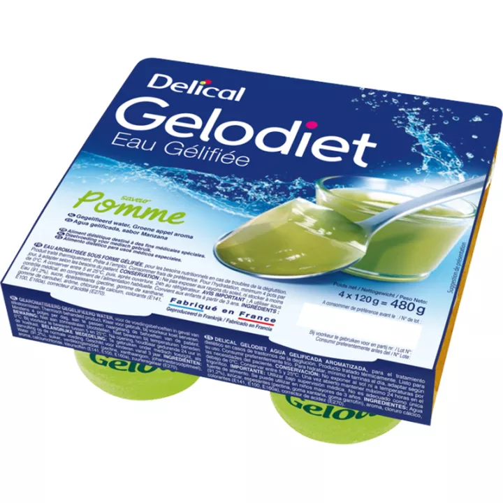 Gelodiet Aromatisiertes Gelierwasser 4x120g