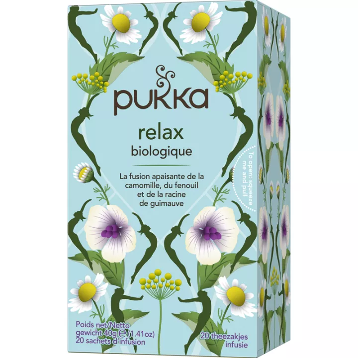 Pukka Organic Relax Té de hierbas 20 bolsitas de té*.