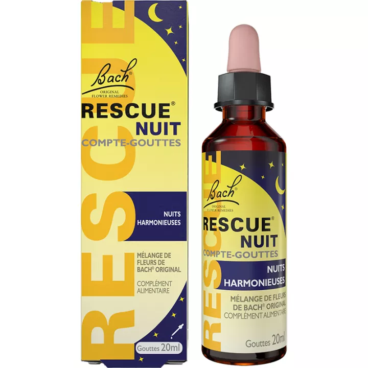 Rescue Night Bach Flower Remedies Original Bottle Dropper Count