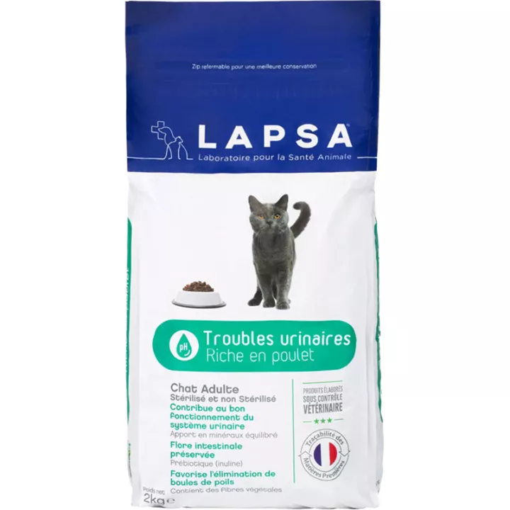 Lapsa Chat Adulte Santé urinaire Croquette 2 Kg