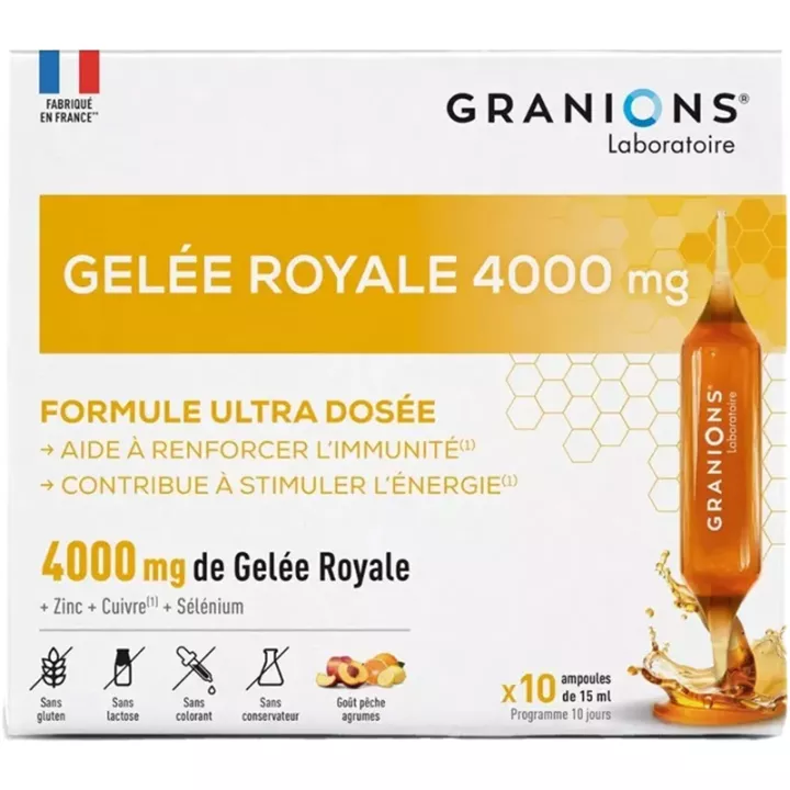 Granions Pappa Reale 4000 mg Immunità ed Energia 10 fiale