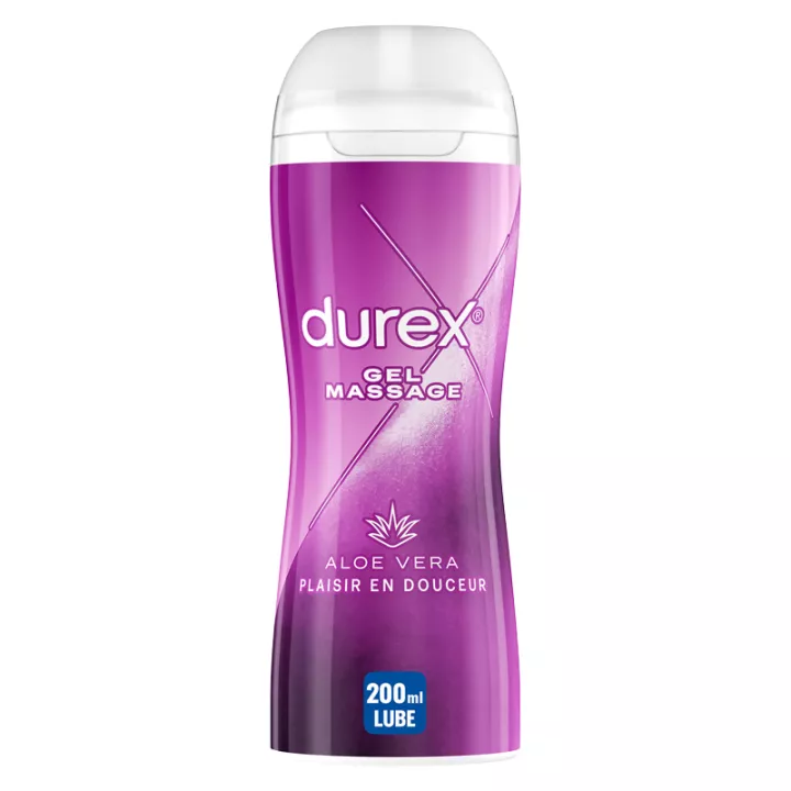 Gel de massagem suave Durex com Aloe Vera 200 ml