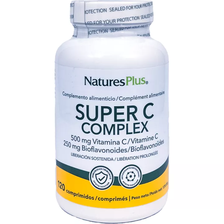 Natures Plus Super C Complex 500 mg tablets Long-lasting action