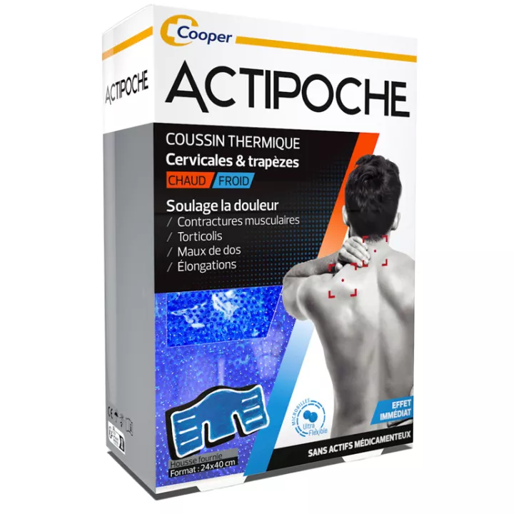 Actipoche Thermal Microbead Cervical &amp; Trapezius Cushion 24 x 40 cm