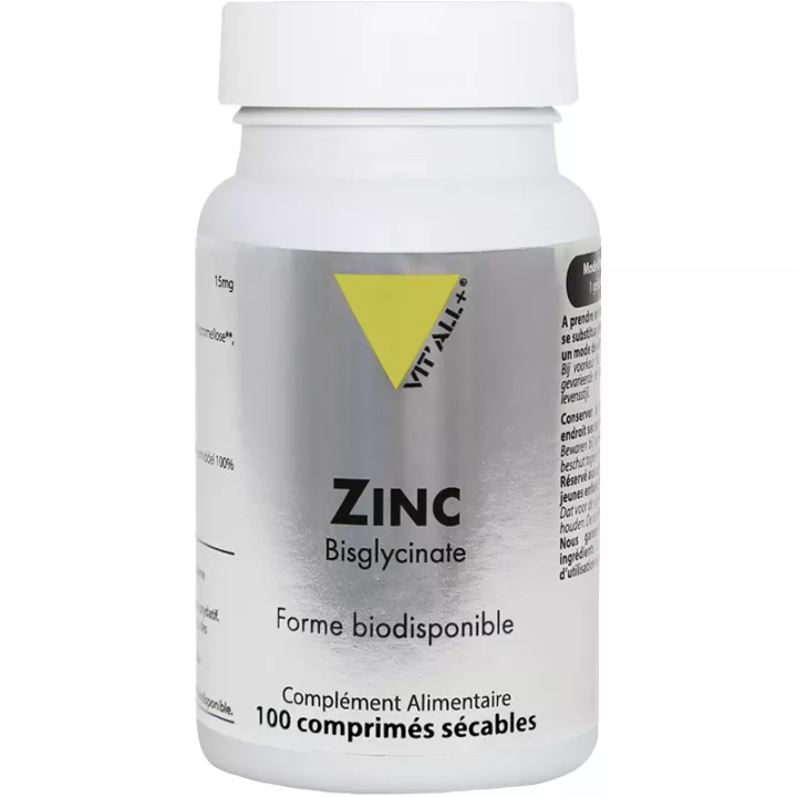 Vitall+ Zink Bisglycinat 100 teilbare Tabletten