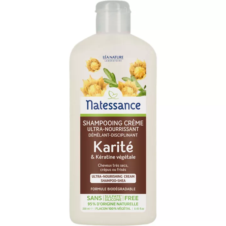 Natessance Champô com Creme de Manteiga de Karité 250 ml