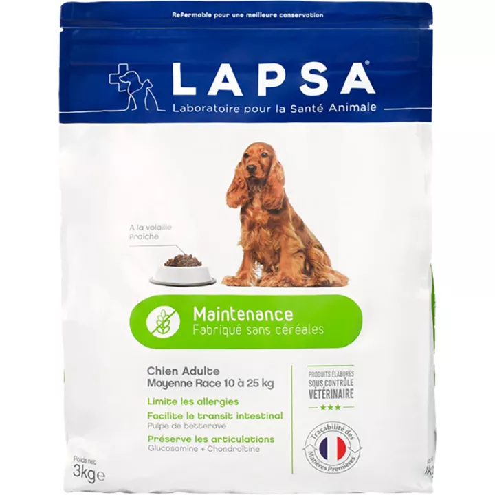 Lapsa Adult Dog Maintenance Medium Breed Kibble 3 Kg