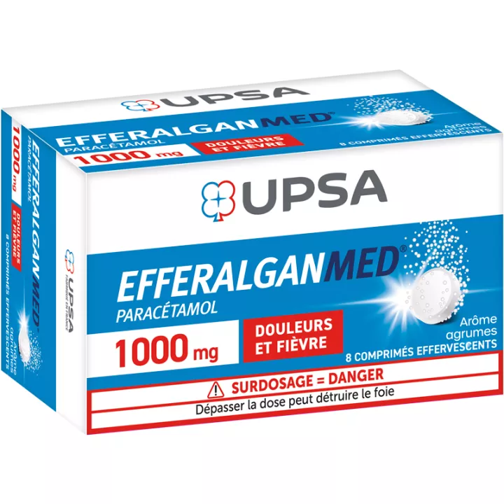 EFFERALGAN 1G 8 effervescent tablets