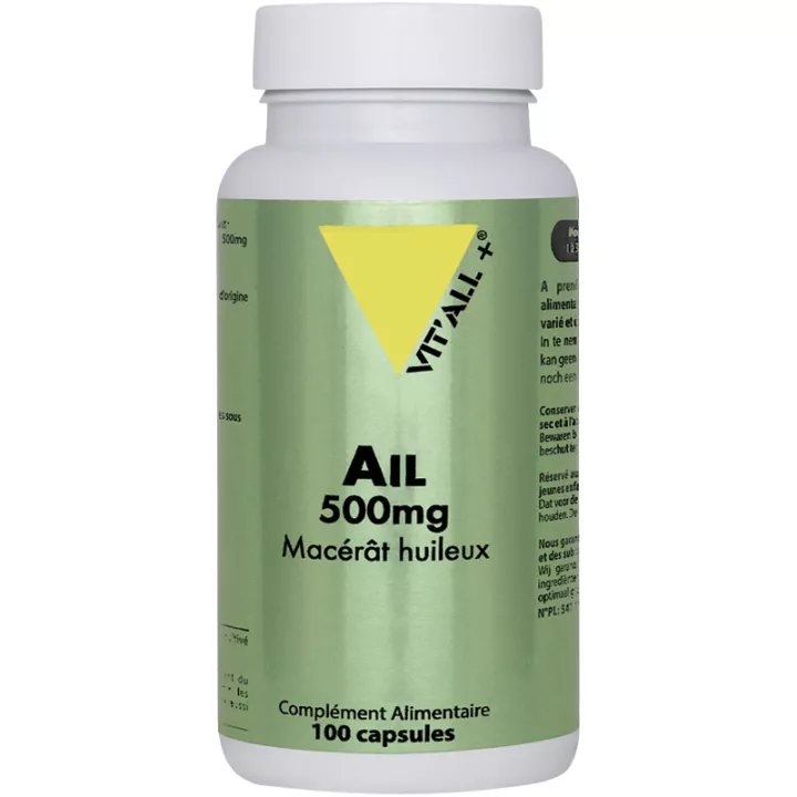 Vitall+ Ail 500 mg Macérât Huileux 100 capsules