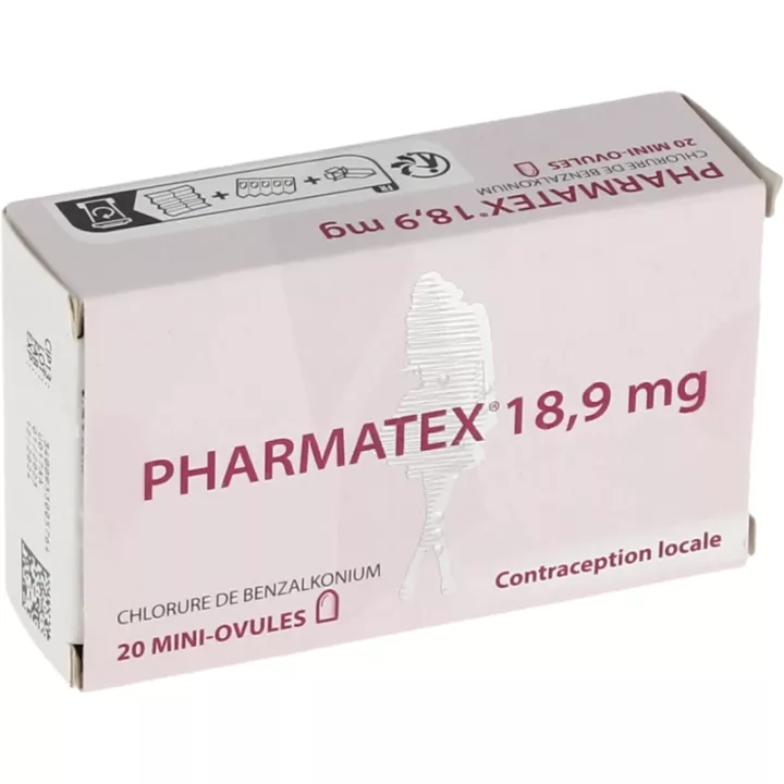 Pharmatex 18,9 mg - Anticoncepción local - óvulos vaginales