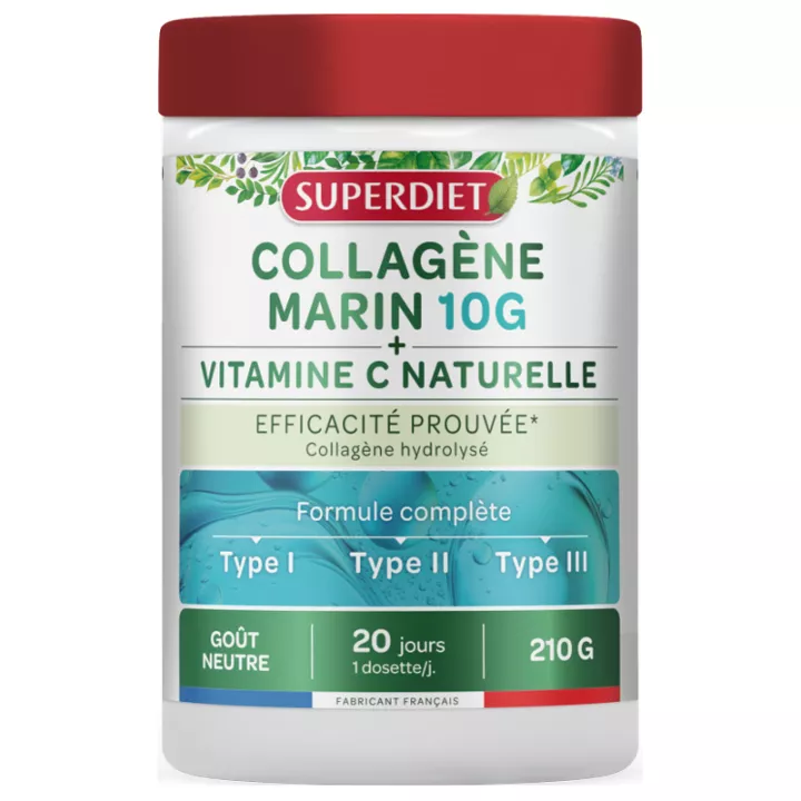 Superdiet Colágeno Marino Natural Vitamina C 210 g
