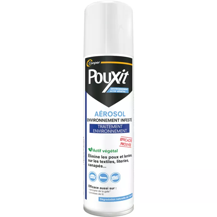 Pouxit Environnement Actif Végétal Aerosol Infested Environment 150 ml