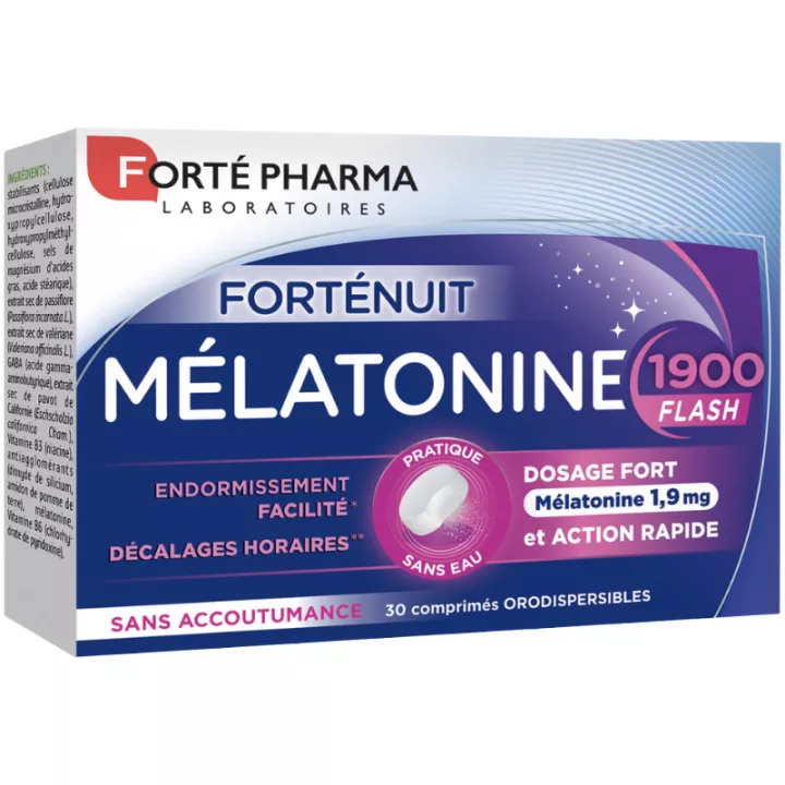 Forte Nuit Melatonina 1900 Flash 30 Compresse