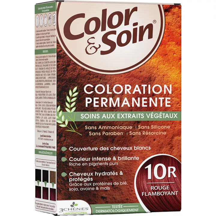 3Chênes Color & Soin Coloração permanente para cabelos ruivos e acobreados