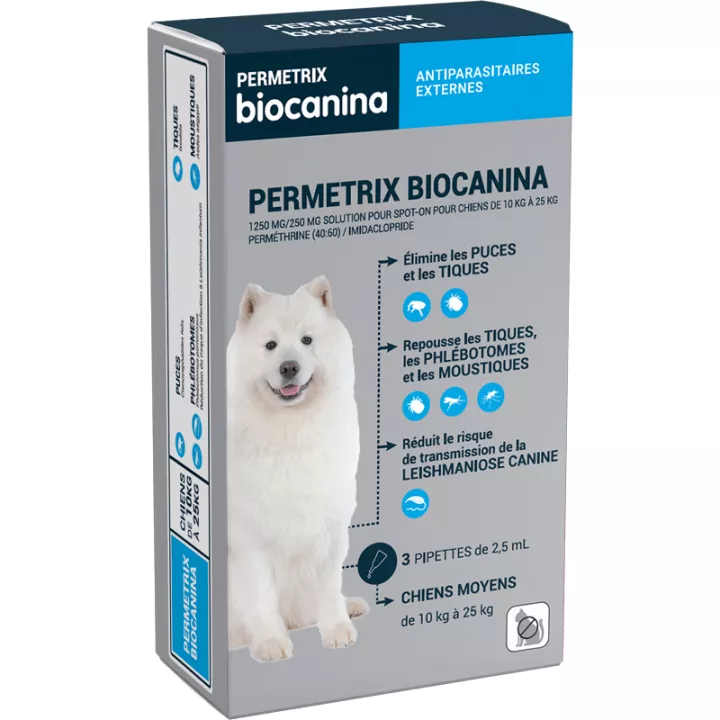 Пипетка для борьбы с вредителями Biocanina Permetrix x3