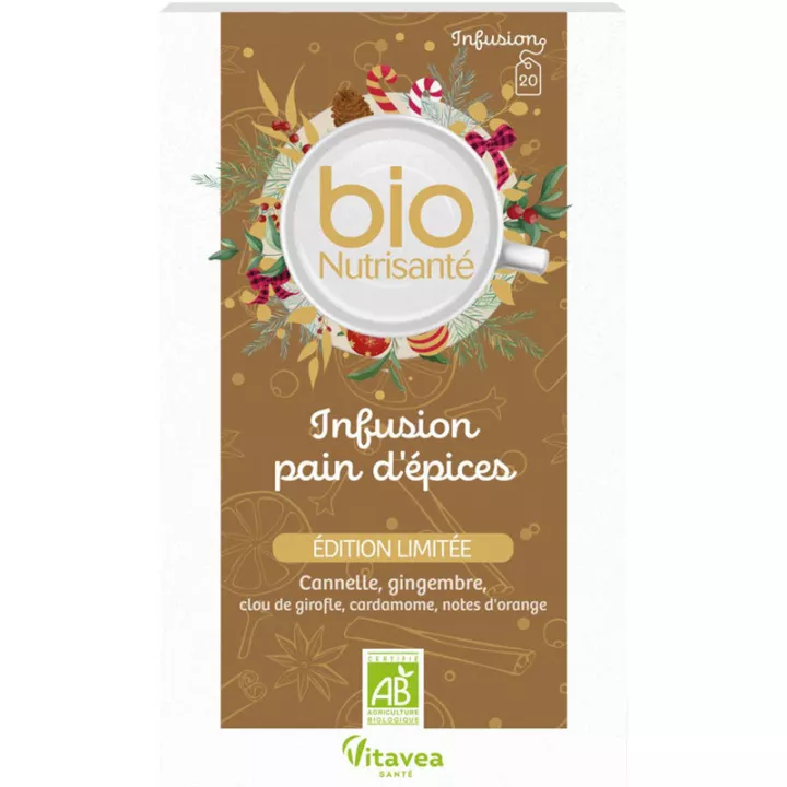 Nutrisanté Infusión de Pan de Jengibre BIO 20 Bolsitas