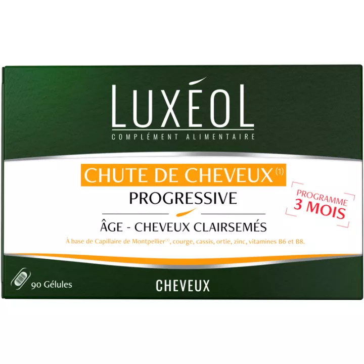 Luxeol Chute Cheveux Progressive 90 Gélules