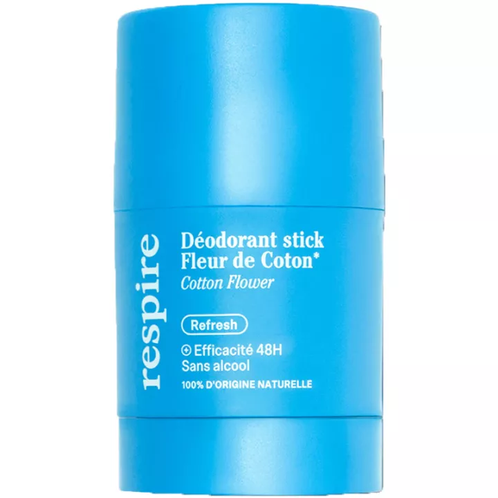 Respire Déodorant Stick Rechargeable Fleur de Coton 50 g