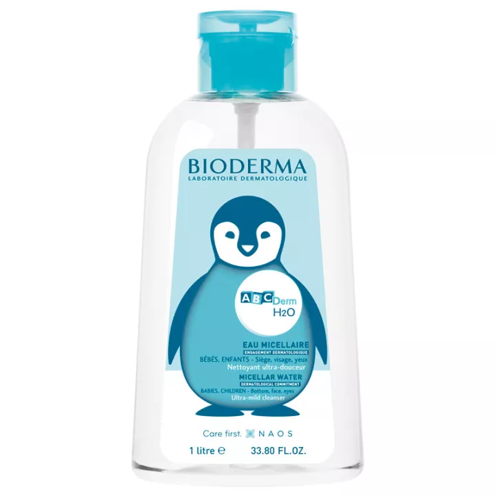 Bioderma ABCDerm H2O Baby-micellaire oplossing 1L