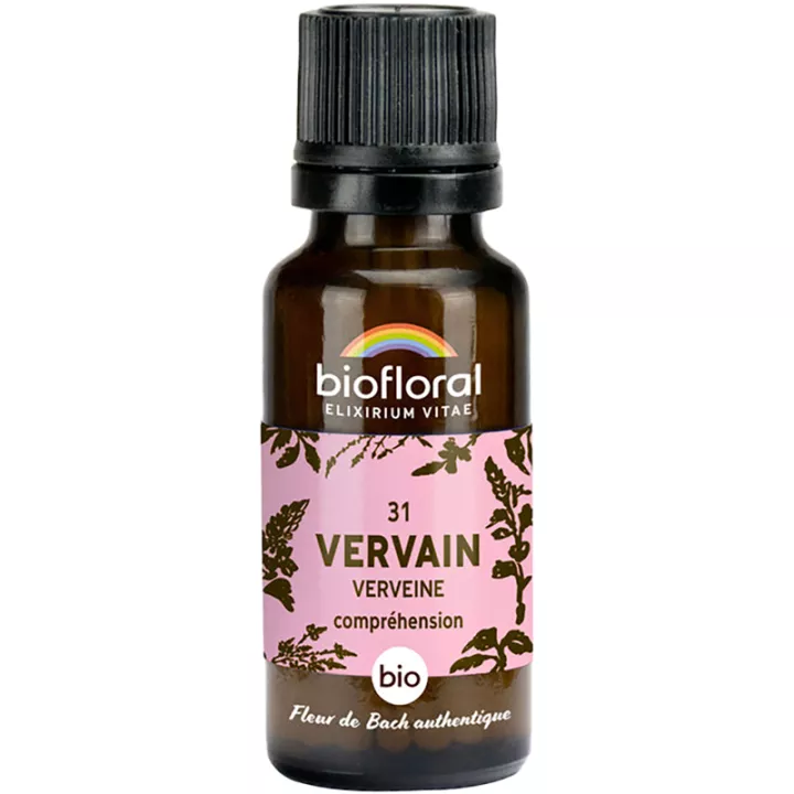 Biofloral Bach Flower Remedies 31 Vervain Granulado sem álcool